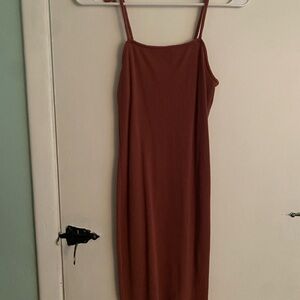 Ribbed Cinnamon Dress